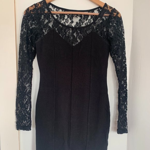 Black Lace Dress - Picture 1 of 2